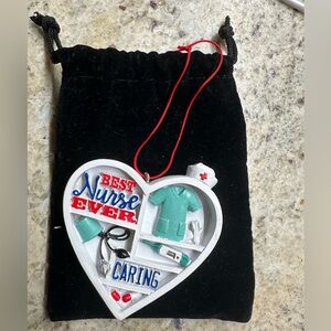 Heart-Shaped Nurse Ornament